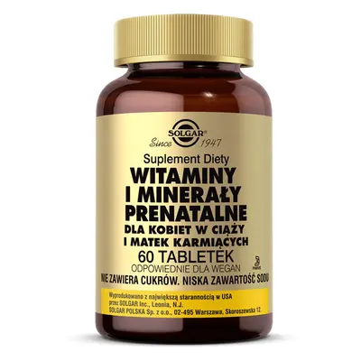 Solgar Integratore di Vitamine e Minerali Prenatali in Compresse da 60