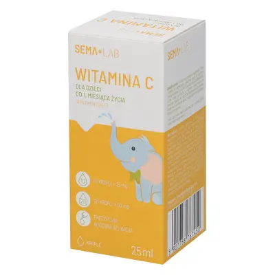 SEMA Lab Vitamina C per bambini da 1 mese, gocce, 25 ml