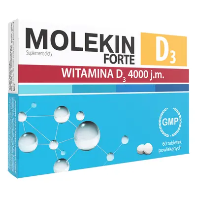 Integratore alimentare potente Molekin D3 Forte - 60 compresse