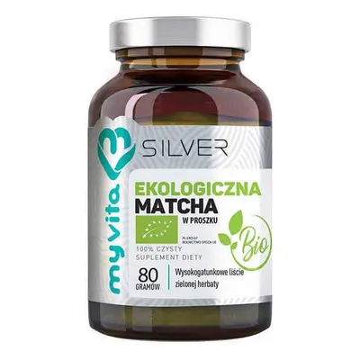 MyVita Silver Polvere di matcha biologica, tè verde Bio, 80 g