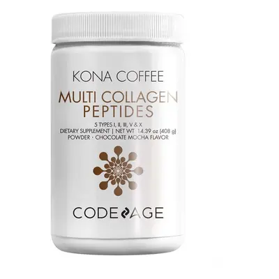 Codeage Kona Coffee Multi Collagen - 5 tipi di peptidi di collagene, collagene idrolizzato da 5 