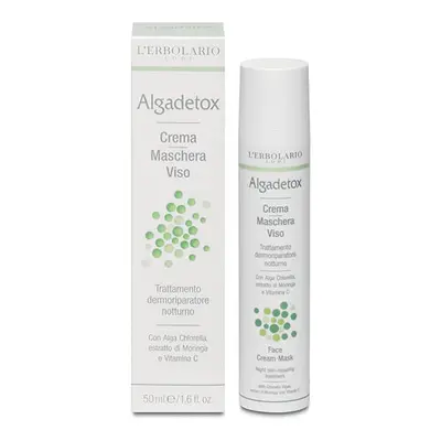 L'Erbolario Algadetox, crema-maschera rigenerante per la notte, 50 ml