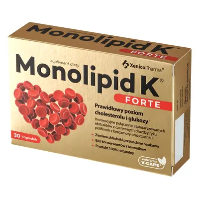 Monolipid K Forte, Integratore Alimentare in Capsule con Acido Alfa-Lipoico - 30 Compresse