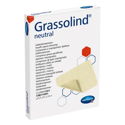 Grassolind Neutro, medicazione a unguento, sterile, 10 cm x 10 cm, 10 pezzi