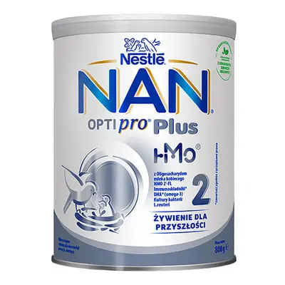 Nestle NAN Optipro Plus 2 HM-O, latte di proseguimento per lattanti oltre i 6 mesi, 800 g