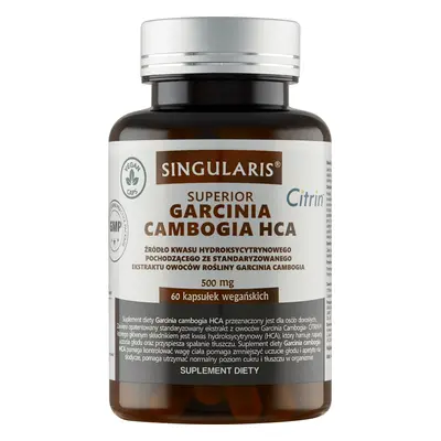 Singularis, Garcinia Cambogia HCA 500mg, 60 capsule Singolare Integratore di Garcinia Cambogia H