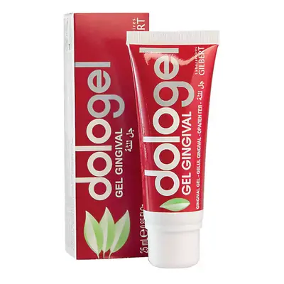 Gel per massaggi alle gengive Dologel, lenisce le irritazioni e promuove la salute della bocca, 