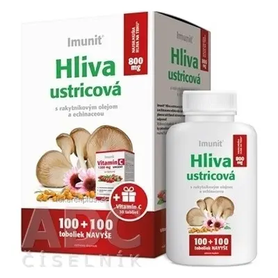 Hliva immune oyster. 800mg con olivello spinoso ed echin. 1×100+100 tbl, integratore alimentare