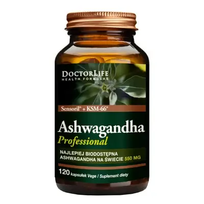 Vita del Dottore Ashwagandha KSM-66+ Sensoril Estratto Radicale 550mg, 120 Capsule