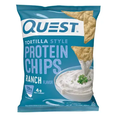 Quest Tortilla Style Protein Chips, Tortilla Chips, al sapore Ranch, 32 G