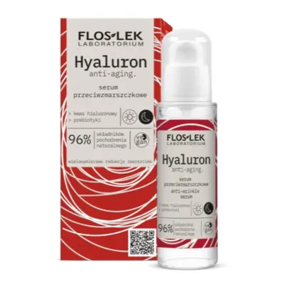 Flos-Lek, Hyaluron anti-età, Siero antirughe 96%, 30 ml