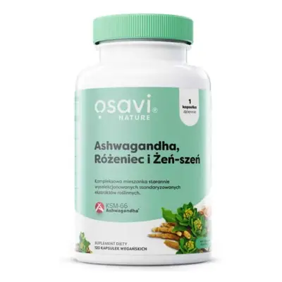 Osavi Ashwagandha + Rosacea e Ginseng 120 capsule