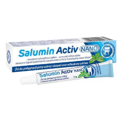 Salumin Activ Nano, gel per l'igiene orale, la cura delle gengive e il ripristino dello smalto, 