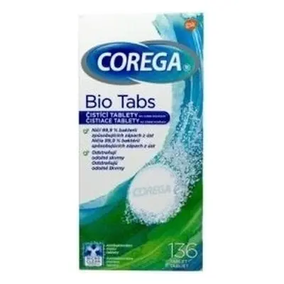 COREGA BIO Tabs 1x136 pz, compresse per la pulizia delle protesi dentarie