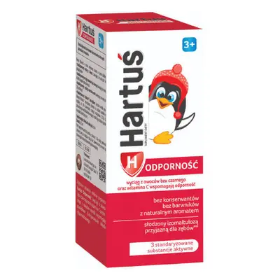 Hartuś Immunity, sciroppo per bambini sopra i 3 anni, 120 ml