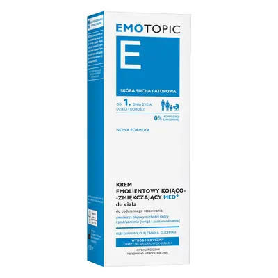 Emotopic, crema emolliente lenitiva e ammorbidente per il corpo, 200ml