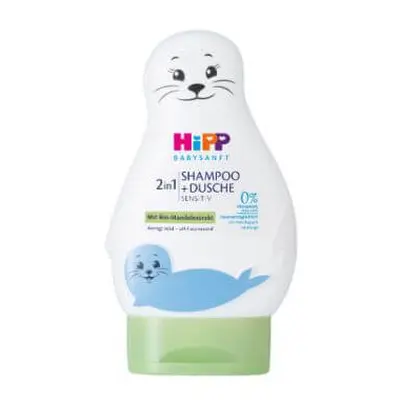 HiPP Babysanft Sensitive, gel lavante per corpo e capelli, Seal, 200 ml