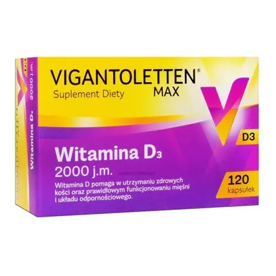 Vitamina D3 2000 UI Vigantoletten Max, 120 capsule, Procter & Gamble