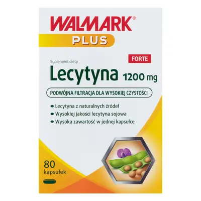 Lecitina 1200mg Forte, Integratore Alimentare, 80 Capsule