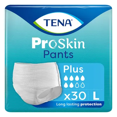 Tena Pants ProSkin, slip assorbente, taglia L, 100-135 cm, Plus, 30 pezzi