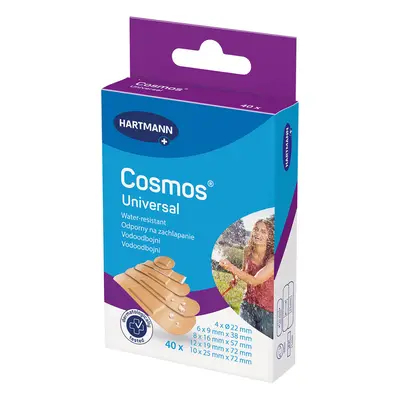 Cosmos Universal, cerotti impermeabili con medicazione, 5 misure, 40 pezzi