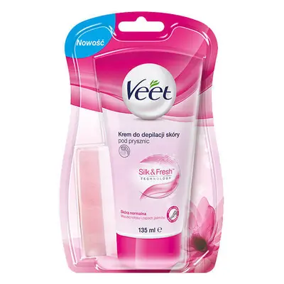 Crema Depilatoria per Doccia Veet Minima per Pelle Normale, 135ml