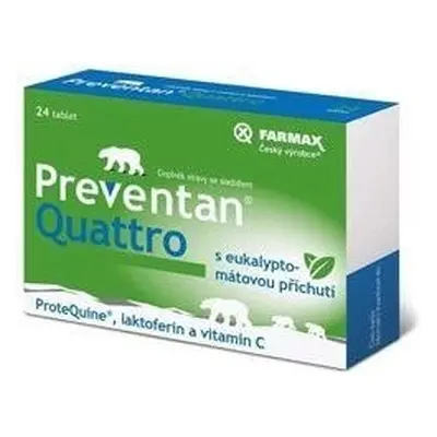 FARMAX Preventan Quattro + vitamina C 1×24 tbl, integratore alimentare