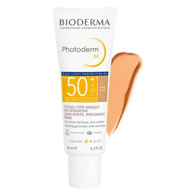 Crema Solare Bioderma Photoderm M SPF 50+ per Pelle con Tendenza alle Macchie, Tono Scuro