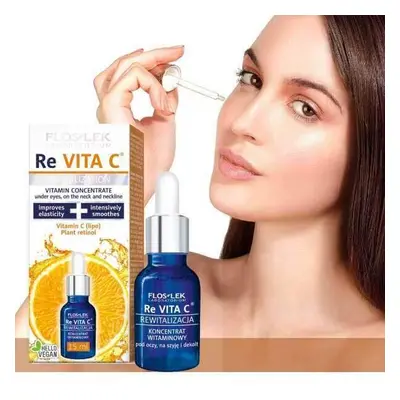 Set di Rigenerazione con Fitoretinolo e Vitamina C - Flos-Lek Revita C 50ml + Koncentrat 30ml