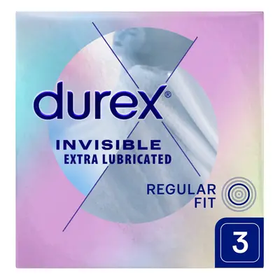 Durex Invisible, preservativi ultrasottili, 3 pezzi