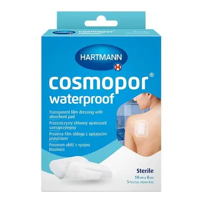 Cosmopor Waterproof, medicazione assorbente, autoadesiva, impermeabile, sterile, trasparente, 10