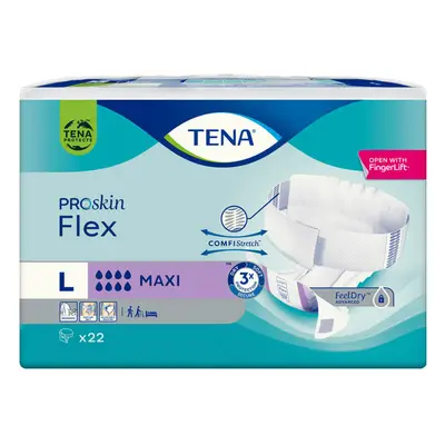 Tena Flex ProSkin, pannolini, taglia L, 83-120 cm, Maxi, 22 pz