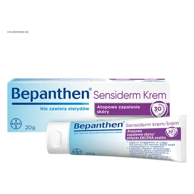 Bepanthen Sensiderm Crema, cura della DA e dell'eczema, da 1 mese, 20 g