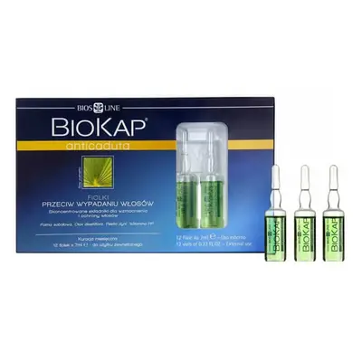 Biokap Anticaduta, trattamento per la caduta dei capelli, 7 ml x 12 fiale