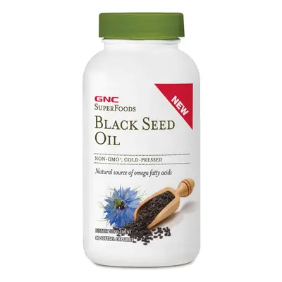 Gnc Superfoods Olio di semi neri, Olio di semi di cumino nero, 90 Cps