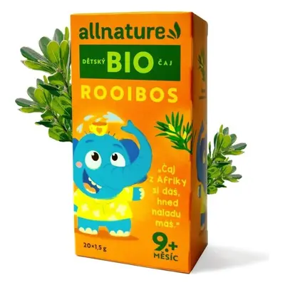 Allnature Tè biologico per bambini Rooibos 20×1,5 g, tisana