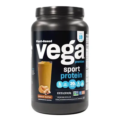 Vega Sport Premium Protein, Proteine Vegetali Premium al gusto di burro di arachidi, 815 G