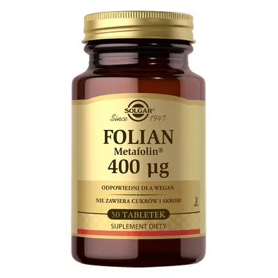 Solgar Folian (Metafolin) Compresse Vitamine per Salute e Benessere Generale