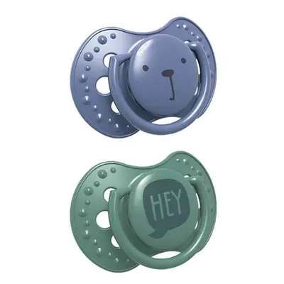 Lovi, Ciuccio in Silicone Dinamico 0-3m Hey Boy 22/885, Confezione da 2