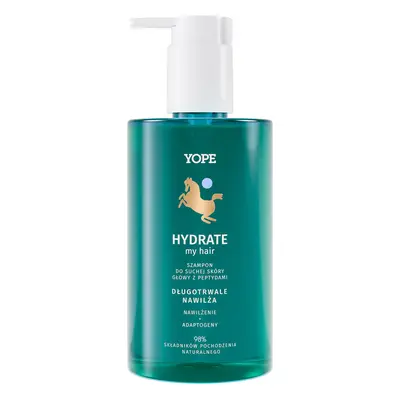 Yope, Shampoo Idratante con Peptidi per Cuoio Capelluto Secco, 300 ml