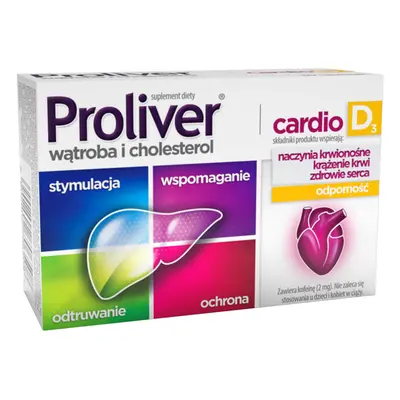 Proliver Cardio D3, 30 tabletek - Dugi termin wanoci!