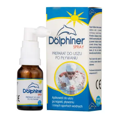 Dolphiner, preparazione auricolare dopo il bagno, spray, 15 ml