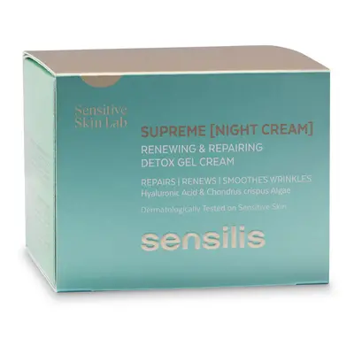 Sensilis Supreme, gel-crema notte riparatore e ringiovanente, 50 ml