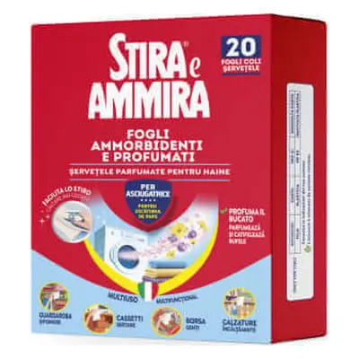 Stira Ammira Stira&Ammira salviette profumate per asciugatrice, 20 pz