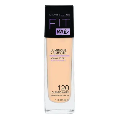 Fondotinta Maybelline Fit Me Luminous + Smooth 120 Classic Ivory, Illuminante, 30ml