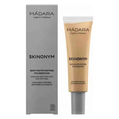 MÁDARA SKINONYM Trucco semi-opaco con peptidi Golden Sand 1×30ml, Trucco naturale certificato