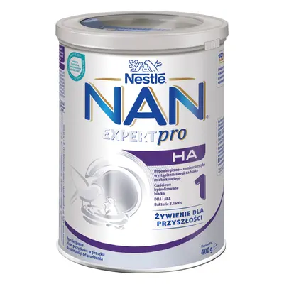 Nestle NAN Expertpro HA 1, latte ipoallergenico per bambini dalla nascita, 400 g