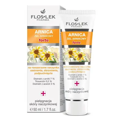 Flos-Lek Arnica, Arnica gel Forte, per capillari dilatati, contusioni, gonfiori, tumefazioni, 50