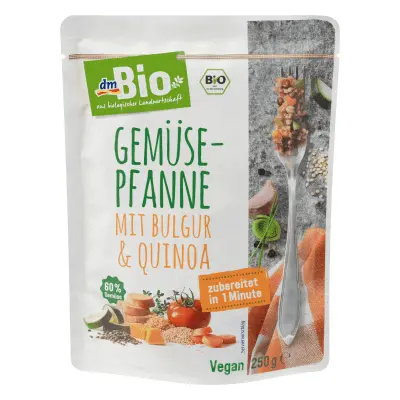 DmBio Pasto di quinoa, bulgur e verdure ECO, 250 g