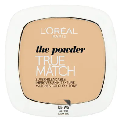 Loreal Paris True Match cipria compatta 5D/5W Sabbia dorata, 9 g